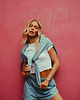 szorty damskie Szorty FLOWY Dusty Blue 1
