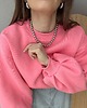 bluza bez kaptura damska Bluza Enjoyable blossom pink 1
