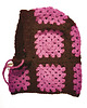 czapki damskie Czekoladowa komoniarka alpaka handmade, ręcznie szydełkowana zimowa czapka 2