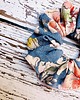 gumki do włosów Pela' SCRUNCHIE Chloe  pudrowe kwiatki 3