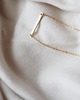 złote naszyjniki 16k Gold Plated Wide Horizontal Bar Necklace 1