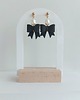 kolczyki z masy plastycznej Pearl&Bow - black 1