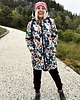kurtki damskie Jesienna Kurtka parka kwiaty doniczkowe 2