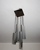 lampy wiszące Lampa wisząca kaskada vintage, lata 70., chromowana stal, 6x E14 1