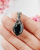 wisiory Naszyjnik Hematyt Srebrny stal chirurgiczna wisiorek handmade wirewrapping 4