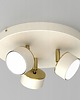 plafony Plafon lampa sufitowa na kole Galvella beżowa żarówki gratis 1