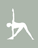 plakaty Plakat YOGA Trójkąt zielony 1
