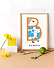 plakaty Plakat "B jak brzuch" 2