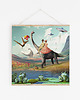 plakaty Surrealistyczny Plakat "DinoLove" Kolaż 30x30cm 3