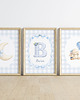 obrazy i plakaty do pokoju dziecięcego Zestaw 3 plakatów dla dziewczynki -BŁĘKIT 4
