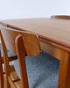stoły Duński stół i 4 krzesła tekowe Farstrup Mid century 1