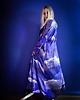 sukienki maxi damskie Jedwabiste KIMONO/SUKIENKA kopertowa autorski print ŚNIEG 100% WISKOZA PREMIUM 1