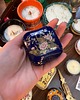 świeczniki i świece Unikatowa świeca sojowa vintage złocona paw 3