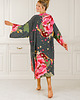 szlafroki damskie Kimono szlafrok -Magic Peony 1
