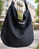 torby na ramię Duża  boho torba czarna XXL na ramię 2