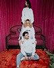 bluza z kapturem damska Biała bluza z białym napisem DRAMA QUEEN z kapturem 3