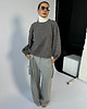 bluza bez kaptura damska Bawełniana bluza Enjoyable steel grey boucle 8