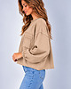 bluza bez kaptura damska Bluza Flavia Beżowa 1