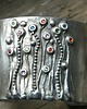 bransoletki wire wrapping Kolorowe cyrkonie    - BRANSOLETA MANKIET - CUFF 3