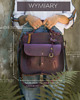 torby na ramię Oryginalna skórzana torebka w śliwkowym kolorze od LadyBuq Art 7