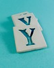 magnesy Ceramiczny magnes, niebieska literka Y 2