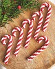 ozdoby choinkowe Zestaw: ozdoby na choinkę candy cane - Laski Cukrowe 6szt. 1