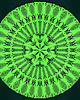 Ozdoby na ścianę Green TOUCH - MANDALA (handmade art-cut-out) 1