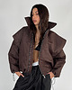 kurtki damskie Parachute oversize bomber jacket praline 2