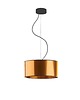 lampy wiszące Złoty żyrandol do salonu w stylu glamour HAJFA MIRROR kloszem 30 cm 3