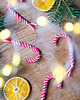 ozdoby choinkowe Laska Candy Cane ze sznurka na choinkę 10 cm 1