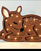 lampy do pokoju dziecka Drewniana nocna lampka LED sarenka dla dzieci jelonek 2