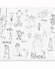 naklejki ścienne do pokoju dziecka Mural Friends 1