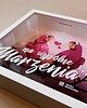 ramki na zdjęcia Ramka Skarbonka na walentynki "Papużki nierozłączki" 2