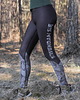 legginsy Sportowe legginsy damskie z wysokim stanem GÓRY czarne XS 3