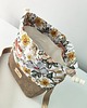 torebki mini Torebka SOFIA Vintage Flowers - mała ciemno beżowa torebka z kominem z nubuku 5