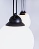 lampy wiszące Nowoczesna lampa wisząca GLASS HANGMAN 3 mleczne klosze kulki do podwieszenia 4