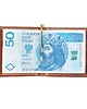 portfele męskie Skórzany portfel męski  z klipsem, banknotówka brązowy 3