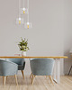 lampy wiszące Żyrandol w stylu industrialnym z regulowaną wysokością kloszy MIJAS LOFT 1