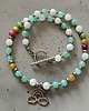 chokery Tęczowy choker z jadeitami 1