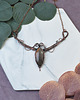 kolie Miedziany naszyjnik wire wrapping z labradorytem #503 3