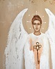 obrazy Anioł Klucznik XVI obraz ręcznie malowany 2