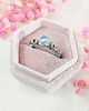 pierścionki srebrne Pierścionek Topaz regulowany stal chirurgiczna handmade 3