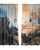 zasłony Zasłony artystyczne welurowe Landscape  2 szt 1