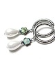 kolczyki srebrne Kolczyki srebrne Pearls /white/ perły vol. 11  2