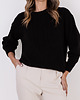 swetry damskie  Sweter w sportowym stylu - SWE322 czarny MKM 1