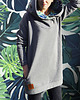 bluza z kapturem damska Oversize bluza hoodie ogromny kaptur monstera 1