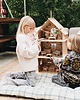 zabawki - inne Drewniany domek dla lalek- Vintage Flower 5