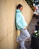 bluza z kapturem damska Bluza Champion Long MINT EPIC 1