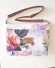 torby na ramię Torebka damska Crossbody Shallow  S kwiaty na jasnym tle 2