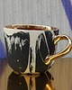 kubki Ceramiczny kubek Grafik czarno złoty 3